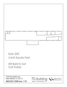 West Hartford office space - build to suit